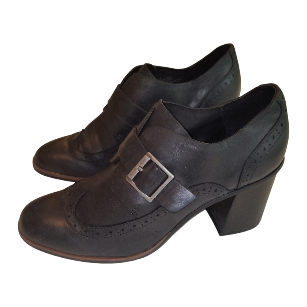 Korks Kork Ease Withrow Black Leather Ankle Boots size 9.5M - Picture 5 of 12
